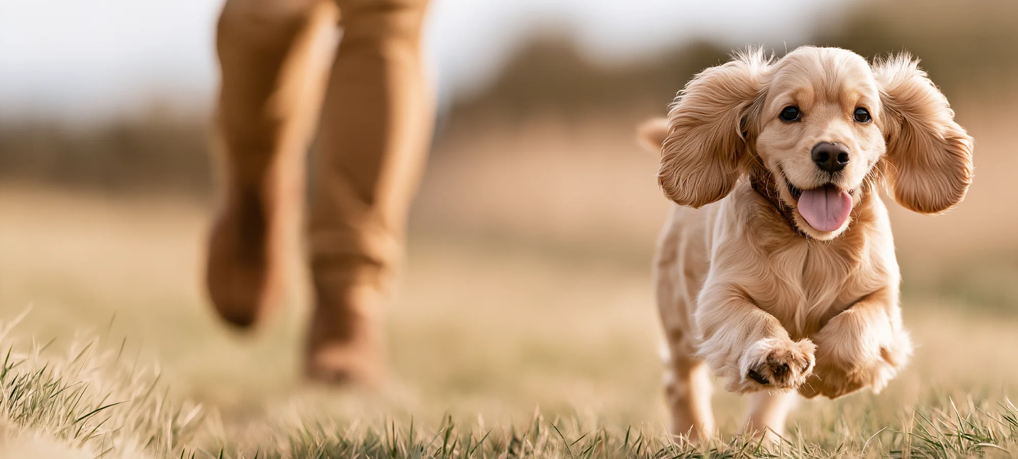 well trained dog running off lead - dog training near Didcot for dog owners in Abingdon, Wantage, Oxford, Wallingford and surrounding area.