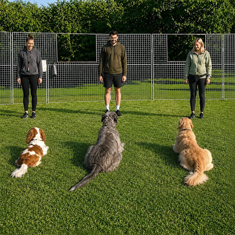 dog training outdoors